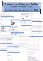 Vorschau - Stundenentwürfe - Orientierung im Zahlenraum 100 Stellenwertverständnis ARBEITSHEFT / Mathe Grundschule Klasse 2 - Seite 1