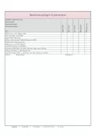 Vorschau - Lehrpläne/Lehrermaterial - Schriftwesen - Vorlage Schülerbeobachtungen DaZ und Sport - Seite 1