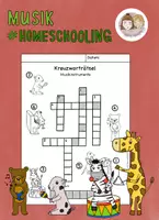 Vorschau - Arbeitsblätter - Musikunterricht Kreuzworträtsel Klasse 2 Grundschule - Deckblatt