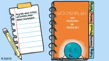 Vorschau - Präsentationen/Tafelbilder - PowerPoint-Vorlage für deinen eigenen interaktiven PDF-Wochenplan (interaktive PDF) - Seite 2
