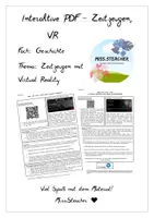 Vorschau - Stundenentwürfe - Virtual Reality mit WDR-App und interaktiver PDF - Deckblatt