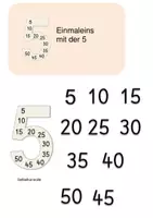 Vorschau - Fördermaterial/Inklusion - Klettmappe Einmaleins 5er Reihe - Seite 1