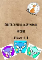 Vorschau - Bildkarten - Differenzierung Fuchsklasse: Fuchs mit Brille (3 Gruppen) - Deckblatt