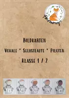 Vorschau - Mal- und Bastelvorlagen - Vokale, Bildkarten, Pilot(en) - Selbstlaute - Deckblatt