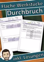 Vorschau - Unterrichtsreihen - Flache Werkstücke - Durchbruch (auch Homeschooling) - Deckblatt