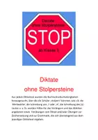 Vorschau - Arbeitsblätter - Diktate ohne Stolpersteine ab Klasse 3 - Deckblatt