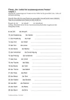 Vorschau - Arbeitsblätter - Übung Artikel zusammengesetzte Nomen - Seite 3