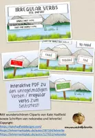 Vorschau - Test - Irregular Verbs / unregelmäßige Verben: Interaktive PDF-Datei zum Selbsttest #edukilights2022 - Deckblatt