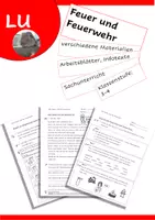 Vorschau - Arbeitsblätter - Feuer und Feuerwehr - Deckblatt