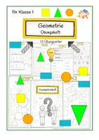 Vorschau - Arbeitsblätter - Geometrie- Heft- Klasse 1 - Deckblatt