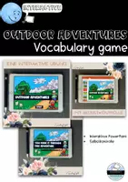 Vorschau - Spiele - Vocabulary game - Outdoor Adventures interactive PowerPoint - Deckblatt