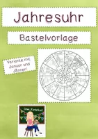 Vorschau - Arbeitsblätter - Bundle - Jahreszeiten Quadrama und Jahresuhr #silvesterknaller23 - Seite 1