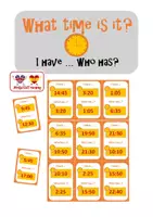 Vorschau - Spiele - What time is it? - I have ... Who has ...? - Deckblatt
