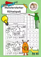 Vorschau - Arbeitsblätter - Monster Rätsel Grundschule, Fehlersuchbild Monster - Deckblatt