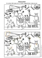 Vorschau - Arbeitsblätter - Monster Rätsel Grundschule, Fehlersuchbild Monster - Seite 3