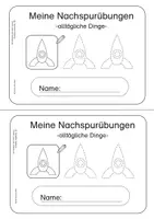 Vorschau - Arbeitsblätter - Kindgerechte Übungen zum Nachspuren - alltägliche Dinge- - Seite 3