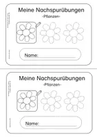 Vorschau - Arbeitsblätter - Kindgerechte Übungen zum Nachspuren -Pflanzen- - Seite 3