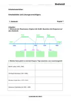 Vorschau - Arbeitsblätter - Leonardo da Vinci - Arbeitsblätter mit Lösungen - Deckblatt