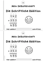 Vorschau - Arbeitsblätter - Schriftliche Addition - Das Selbstlernheft (Einstieg in die schriftliche Addition) - Seite 1