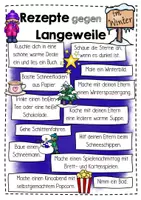 Vorschau - Arbeitsblätter - Rezepte gegen Langeweile im Winter - Seite 1