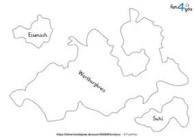 Vorschau - Stationenlernen - Thüringen - Puzzle (mit Landkreisen) - Seite 3