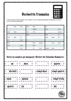 Vorschau - Arbeitsblätter - Zahlenrätsel Französisch - kombiniere geschickt und komm so zum Ziel - Deckblatt