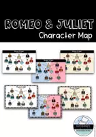 Vorschau - Poster - William Shakespeare's - Romeo & Juliet Character Map - Deckblatt