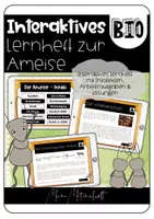 Vorschau - Interaktives Material - Interaktives Lernheft zur Ameise - Deckblatt