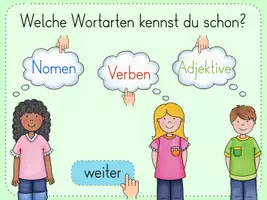 Vorschau - Präsentationen/Tafelbilder - Wortarten Wiederholung (interaktiv & digital) - Seite 3