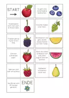 Vorschau - Arbeitsblätter - Domino Obst - 5fach differenziert Anlaute / Silben / Wörter / Sätze - Seite 3