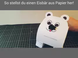 Vorschau - Bildkarten - So stellst du einen Eisbär aus Papier her! - Deckblatt