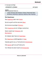 Vorschau - Arbeitsblätter - Hecke im Jahreslauf - Lösungsvorschläge - Seite 1