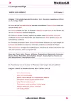 Vorschau - Arbeitsblätter - Lebensraum Wiese - Lösungsvorschläge - Deckblatt