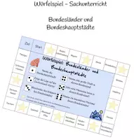 Vorschau - Spiele - Bundesländer und Bundeshauptstädte - Würfelspiel - Deckblatt