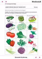 Vorschau - Arbeitsblätter - Gesunde Ernährung - Lösungsvorschläge - Seite 1