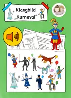 Vorschau - Stundenentwürfe - Musik Grundschule, Klangbild Karneval, fertige Musikstunde - Deckblatt