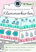 Vorschau - Spiele - Klammerkarten | Einführung Multiplikation | Klasse 2 - Deckblatt