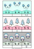 Vorschau - Spiele - Klammerkarten | Einführung Multiplikation | Klasse 2 - Seite 2