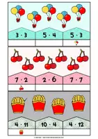 Vorschau - Spiele - Klammerkarten | Einführung Multiplikation | Klasse 2 - Seite 3