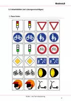 Vorschau - Arbeitsblätter - Roller- und Fahrradtraining - Arbeitsblätter mit Lösungen - Deckblatt