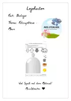 Vorschau - Mal- und Bastelvorlagen - Modellversuch Legekarten - Fotosynthese Maus, Pappel - Deckblatt
