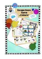 Vorschau - Stationenlernen - Escape Room zum Thema Colours im Englischunterricht - Deckblatt