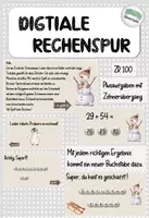 Vorschau - Präsentationen/Tafelbilder - Winterrechnen - digitale Rechenspur - interaktive PDF - Deckblatt