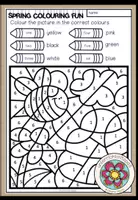 Vorschau - Arbeitsblätter - SPRING - Colouring Fun - Deckblatt