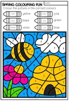 Vorschau - Arbeitsblätter - SPRING - Colouring Fun - Seite 2