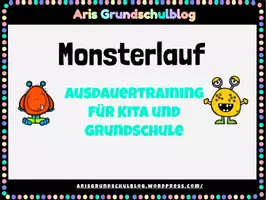Vorschau - Arbeitsblätter - Monstermäßiges Ausdauertraining - Deckblatt
