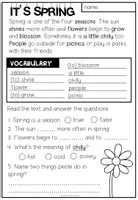 Vorschau - Arbeitsblätter - SPRING - Reading Comprehension - Seite 1