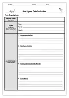 Vorschau - Arbeitsblätter - Fabel - Schreibplan (Vorlage) - Seite 2