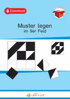 Vorschau - Mal- und Bastelvorlagen - Muster legen im 9er Feld - Deckblatt