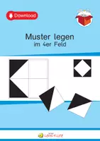 Vorschau - Arbeitsblätter - Muster legen im 4er Feld - Deckblatt
